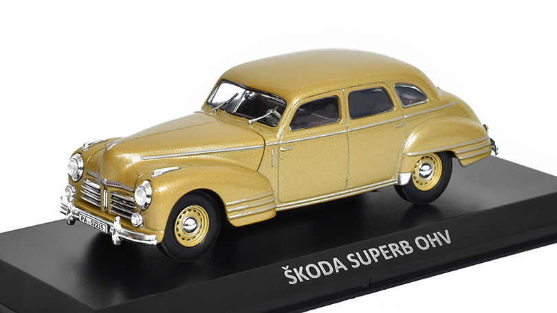 Škoda Superb OHV 1948 1:43 - Kaleidoskop slavných vozů časopis s modelem #33