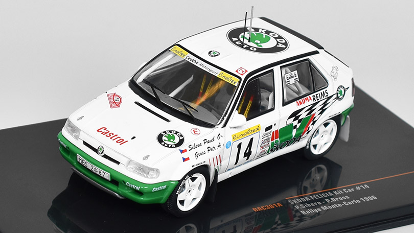 Škoda Felicia Kit Car #14 Rally Monte Carlo 1996 Sibera/Gross 1:43 - IXO Models 