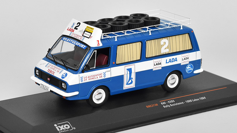 RAF 2203 #2 1000 Lakes Rally Service Assistance Van 1:43 - IXO Models 