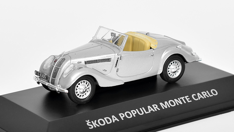 Škoda Popular Monte Carlo 1:43 - Kaleidoskop slavných vozů časopis s modelem #39