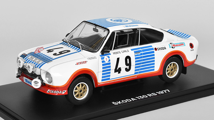 Škoda 130 RS 1977 1:24 - Hachette časopis Samochody PRL #69 s modelem