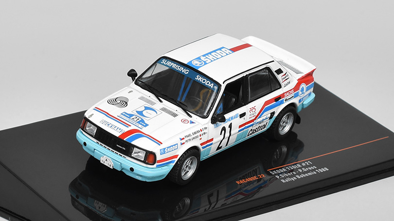 Škoda 130LR #21 Rallye Bohemia 1988 Sibera/Gross 1:43 - IXO Models