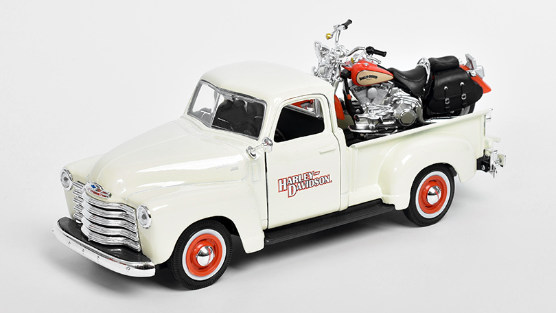 Chevrolet 3100 + Harley-Davidson FLSTS Heritage 1:24 - Maisto BAZAROVÉ ZBOŽÍ