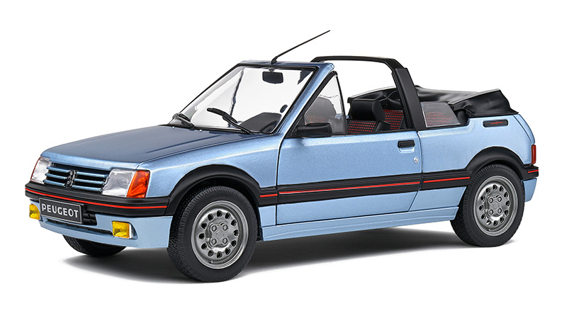 Peugeot 205 CTI MKI (GTI) Cabriolet světle modrá 1:18 - Solido BAZAROVÉ ZBOŽÍ