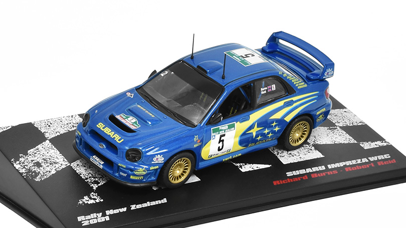 Subaru Impreza WRC Rally New Zealand 2001 1:43 DeAgostini časopis s modelem #37