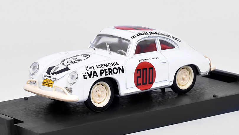 Porsche 356 Coupe 1952 #153 Carrera Mexico 1:43 - Brumm - Model ze sbírky