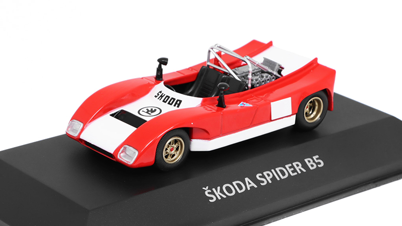 Škoda Spider B5 1972 1:43 Kaleidoskop slavných vozů časopis s modelem #70