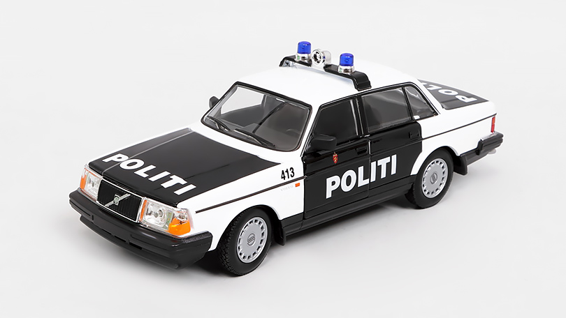 Volvo 240 GL 1986 Politi - Policie Norsko ČB 1:24 - Welly BAZAROVÉ ZBOŽÍ