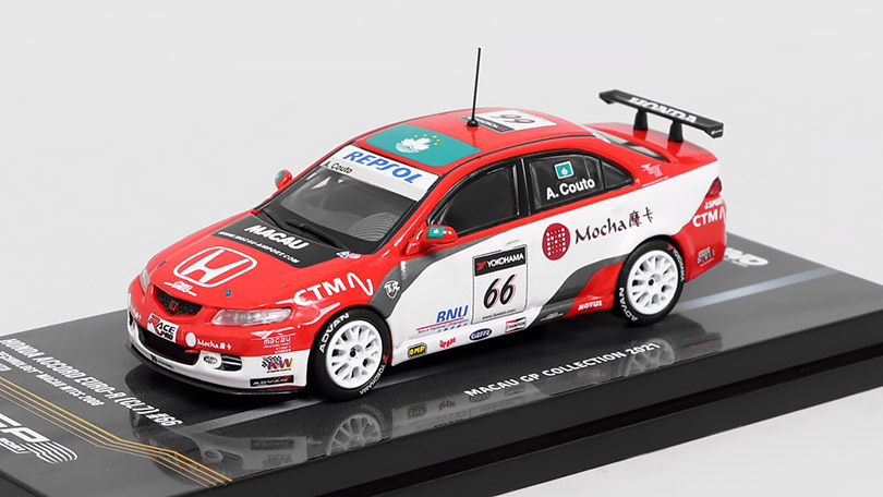 Honda Accord Euro-R CL7 #66 Macau WTCC 2008 1:64 INNO Models BAZAROVÉ ZBOŽÍ