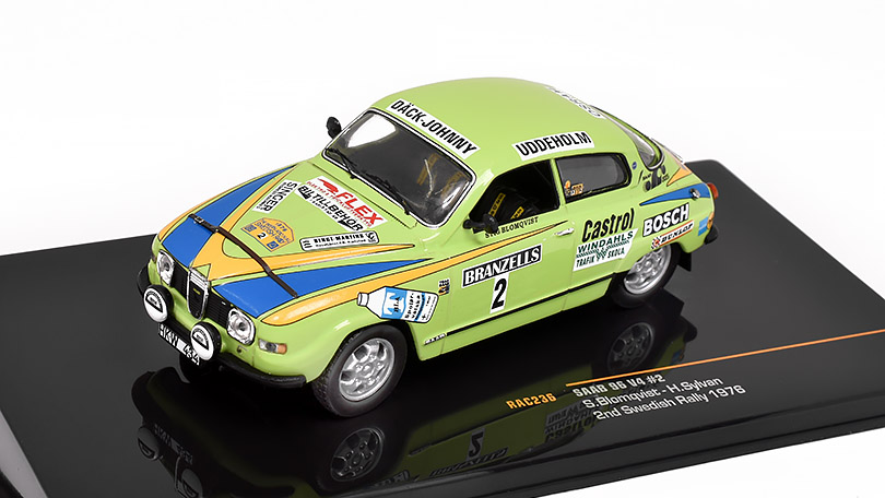 Saab 96 V4 #2 Swedish Rally 1976 1:43 - IXO Models