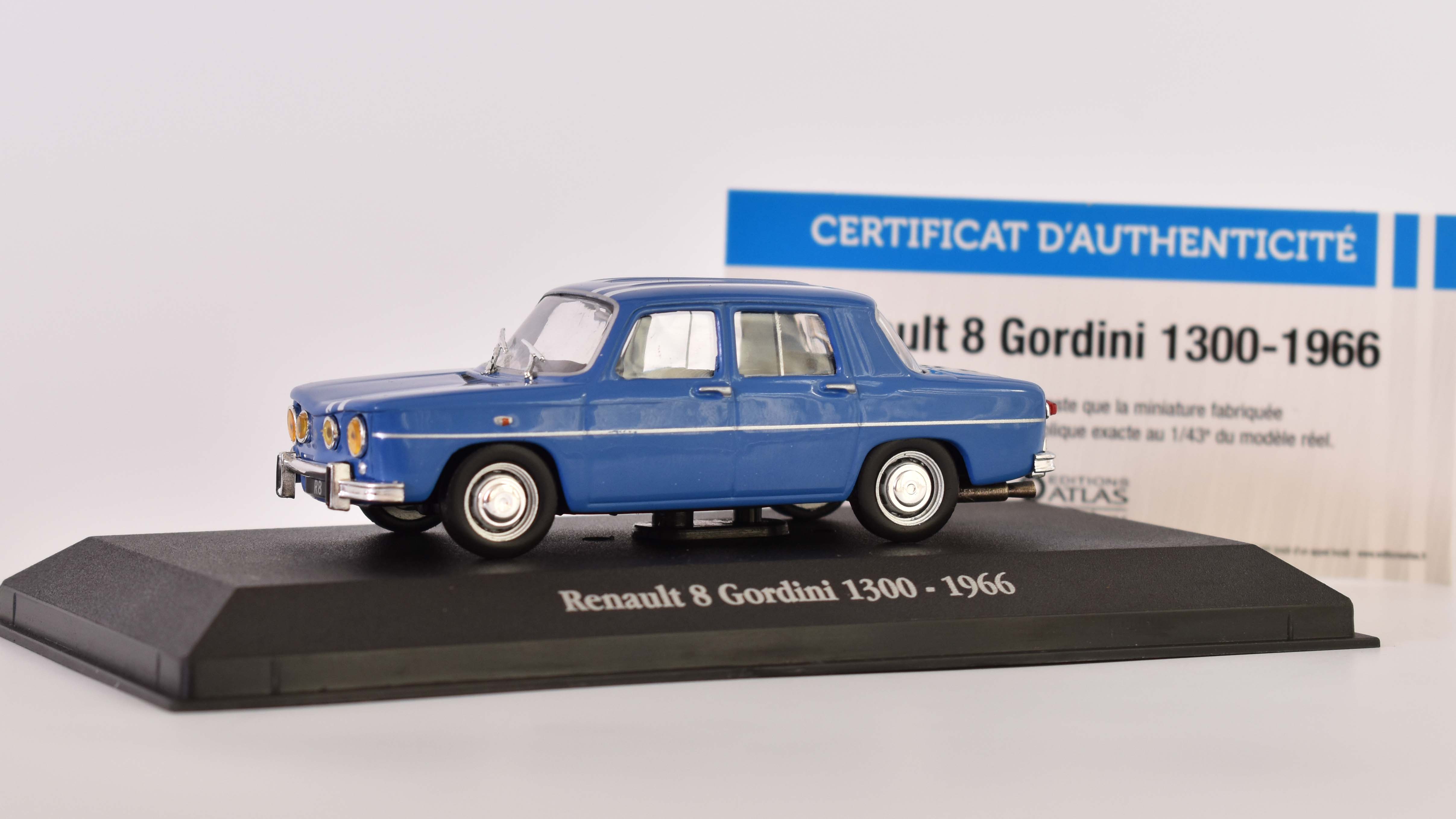 Renault R8 Gordini 1300cc  - 1966 časopis s modelem - Atlas