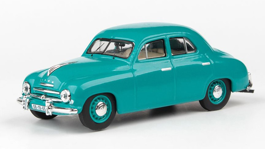 Škoda 1201 sedan 1956 Tyrkysová 1:43 - Abrex