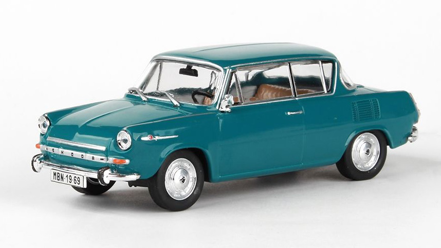 Škoda 1100MBX 1969 Modrozelená Tmavá 1:43 - Abrex