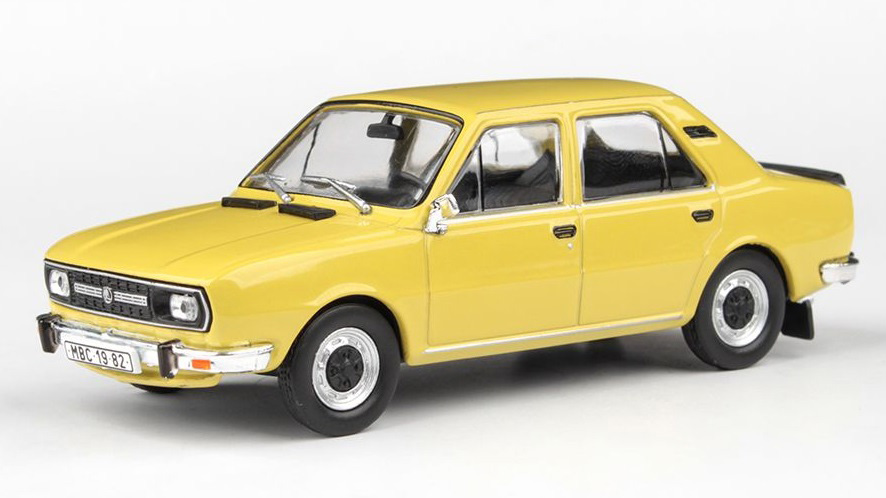 Škoda 120L 1982 Žlutá Kanárková 1:43 - Abrex