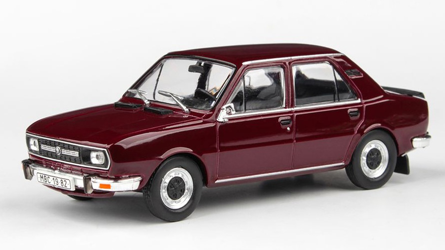 Škoda 120L 1982 Červená Maron 1:43 - Abrex