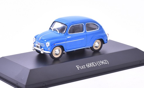 Fiat 600D 1962 1:43 časopis s modelem