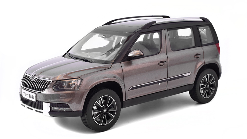 Škoda Yeti FL Outdoor 2013 1:18 Šedozelená Metalíza - Abrex