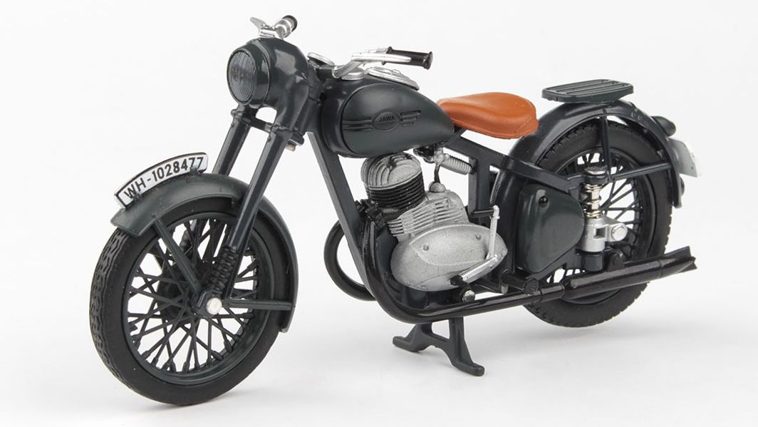 Jawa 250 Pérák 1942 Šedá Tmavá - Prototyp 1:18 - Abrex 