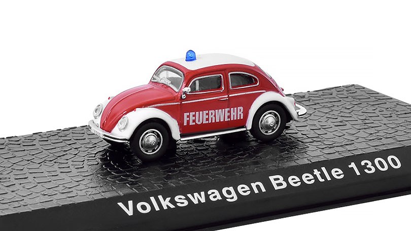 Volkswagen Beetle 1300 Feuerwehr 1962 Hasiči 1:72 - DeAgostini časopis s modelem