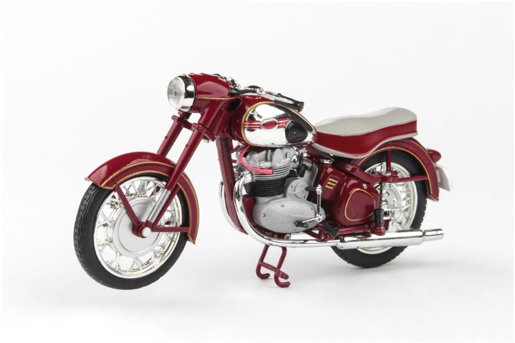 Jawa 500 OHC 1956 1:18 Tmavě Červená - Abrex