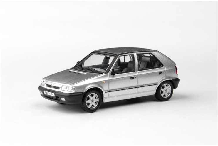 Škoda Felicia 1994 Stříbrná Metalíza 1:43 - Abrex