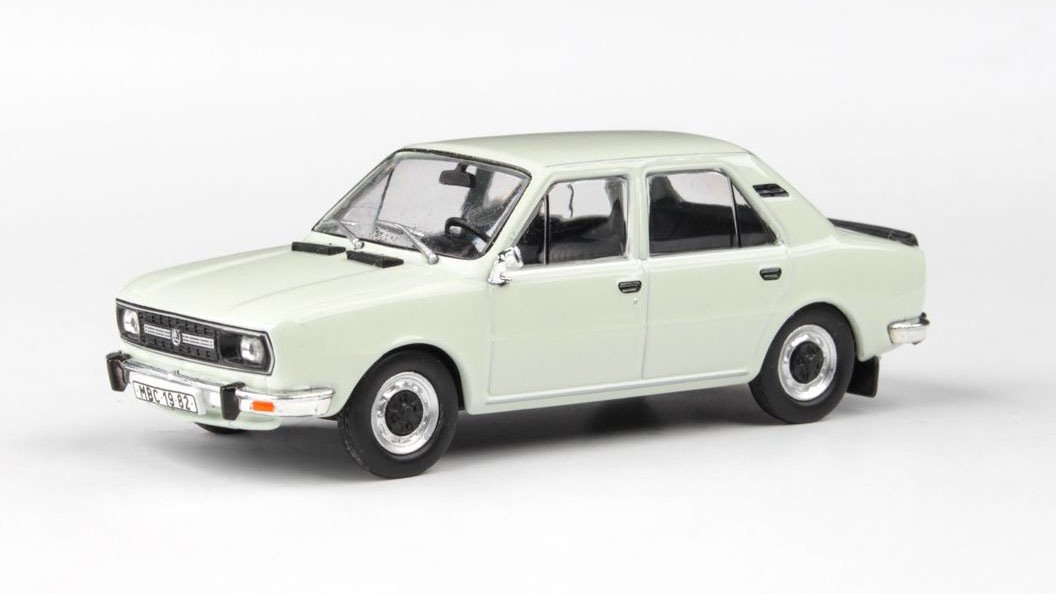 Škoda 120L 1982 Bílá Ledová 1:43 - Abrex