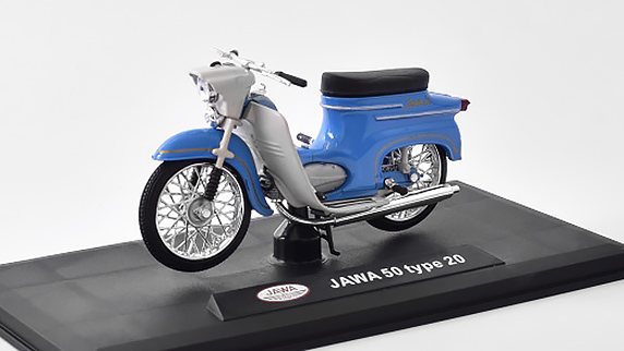 Jawa 50 Pionýr typ 20 1967 Modrá 1:18 - Abrex