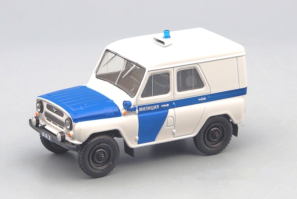 UAZ-469 PPS Milicia 1:43 - Autolegendy SSSR časopis s modelem #4 spec. číslo