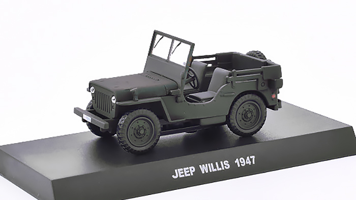 JEEP WILLYS 1947 1:43 - DeAgostini časopis s modelem