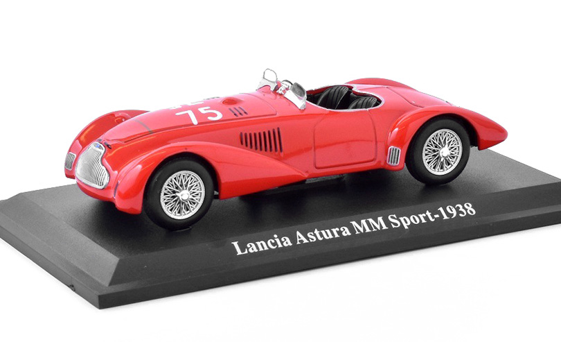 Lancia Astura MM Sport #75 Mille Miglia 1940 1:43 Hachette časopis s modelem