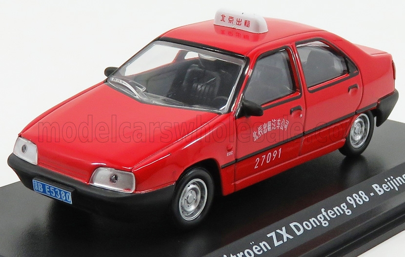 Citroen ZX Berlina Taxi Dongfeng 988 Beijing 2000 1:43 časopis s modelem