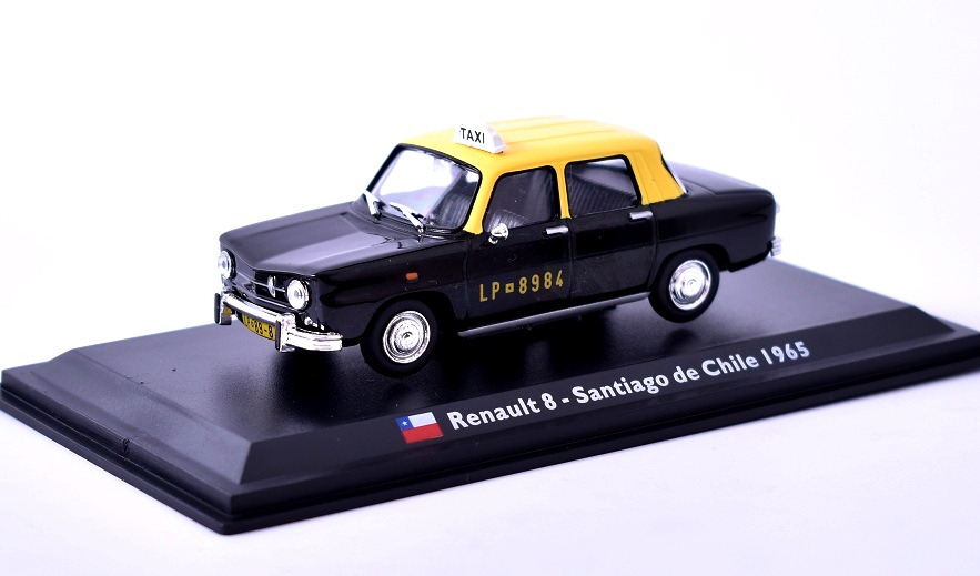 Renault 8 1:43 Santiago de Chile 1965 - Taxíky světa časopis s modelem