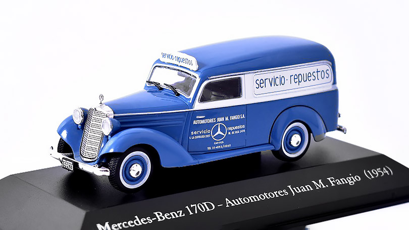 Mercedes-Benz 170D Automotores Juan M. Fangio 1954 1:43 - časopis s modelem