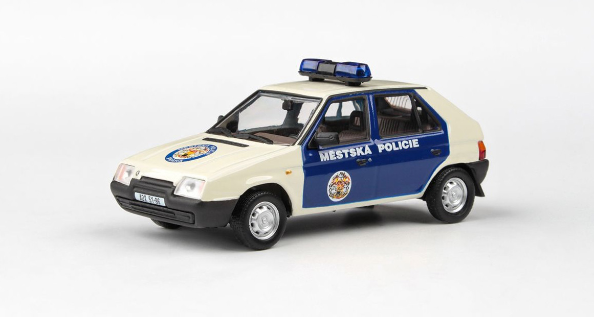 Škoda Favorit 136L Městská Policie Praha 1988 1:43 - Abrex