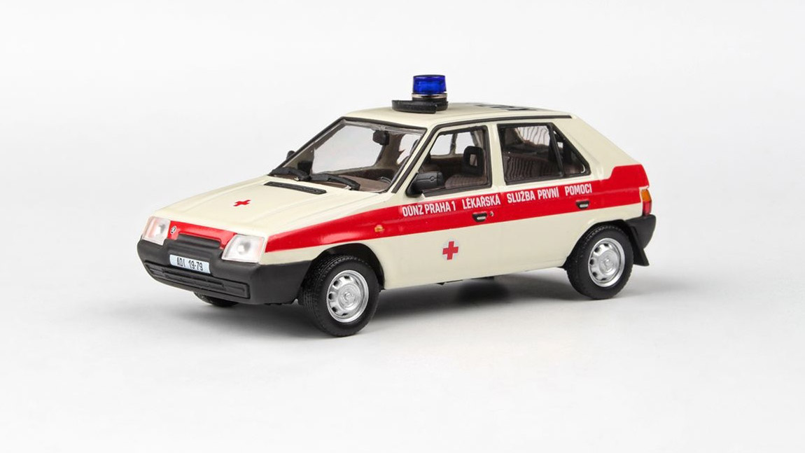 Škoda Favorit 136L OÚNZ Praha 1 1988 1:43 -  Abrex