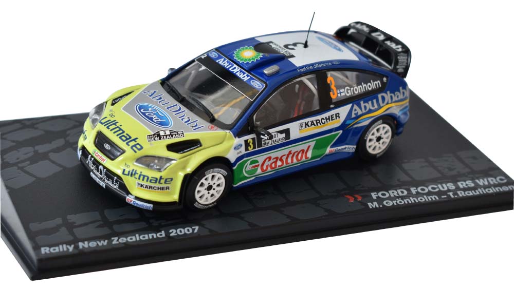 Ford Focus RS WRC Rally New Zealand 2007 1:43 SpecialC. časopis s modelem