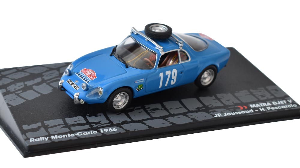 MATRA DJET V #179 Rally Monte-Carlo 1966 1:43 SpecialC.- časopis s modelem