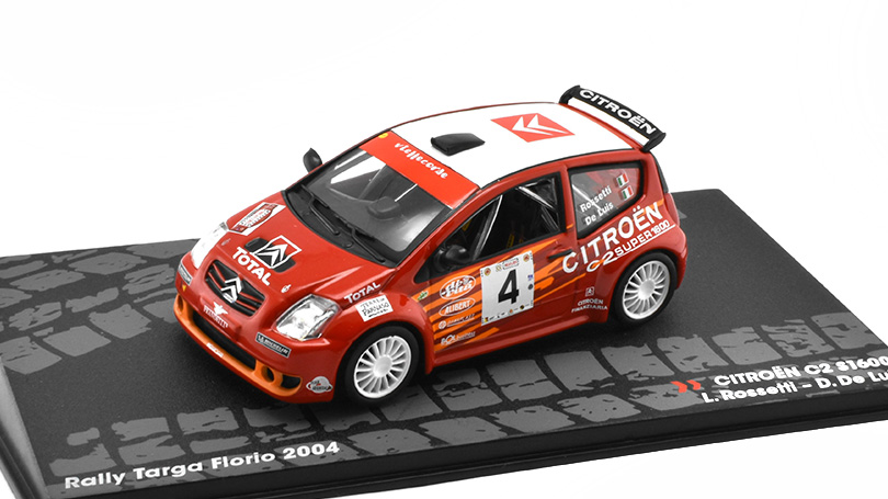 Citroen C2 S1600 #4 Rally Targa Florio 2004 1:43 SpecialC. časopis s modelem