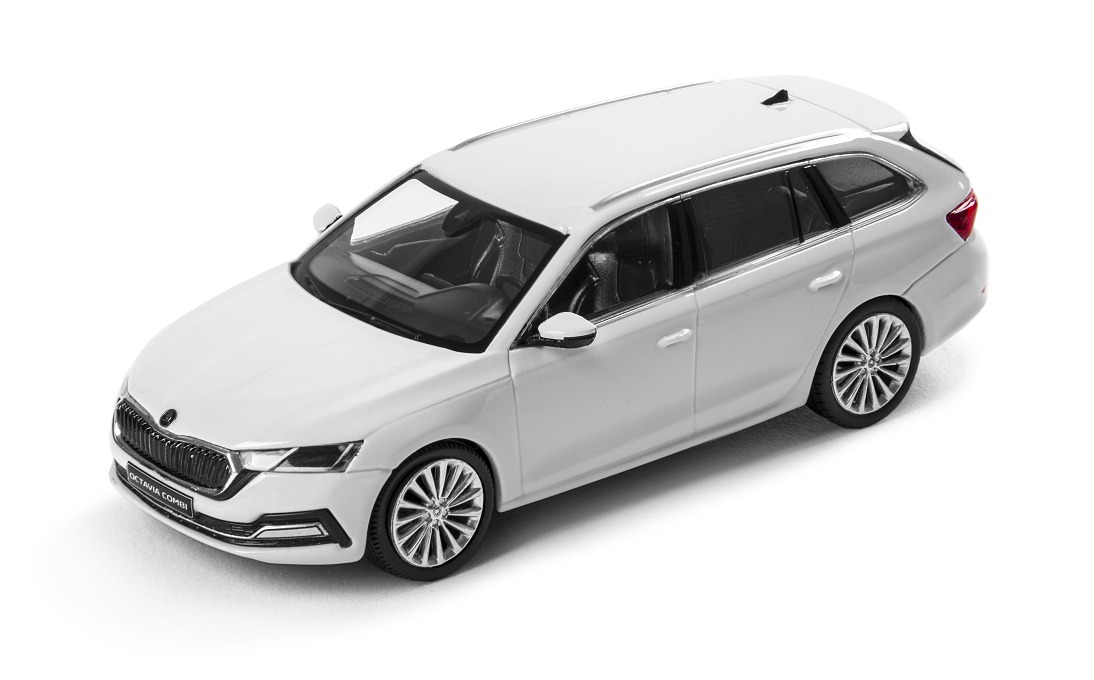 Škoda Octavia Combi A8 bílá Moon 1:43 