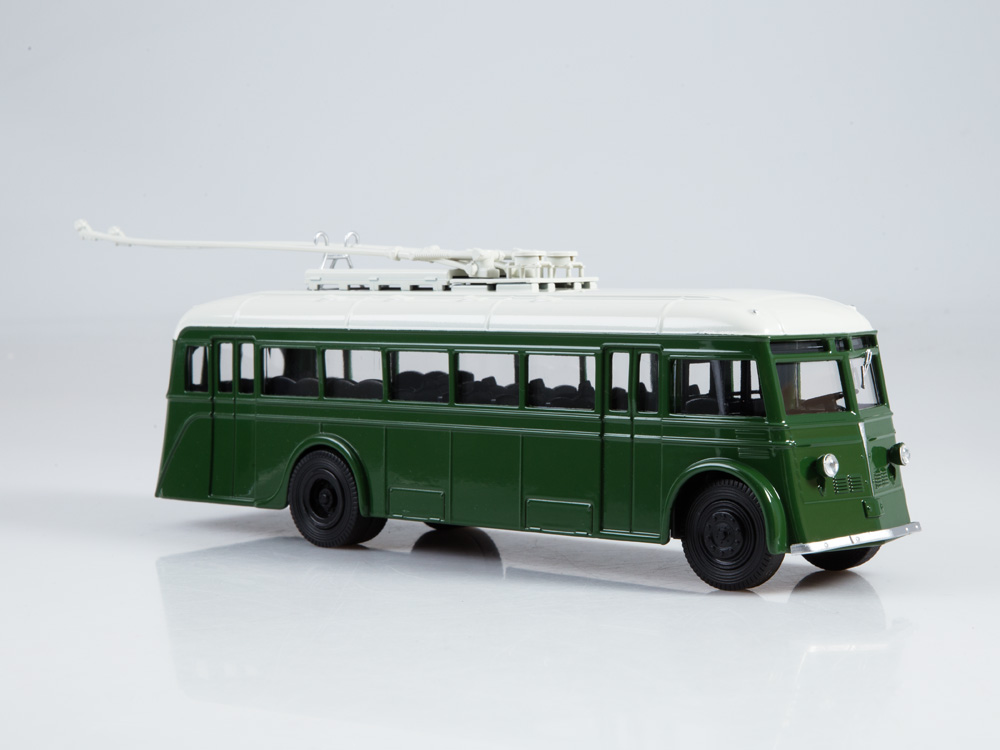 YATB-1 trolejbus 1:43 - Naše autobusy Rusko časopis s modelem #14