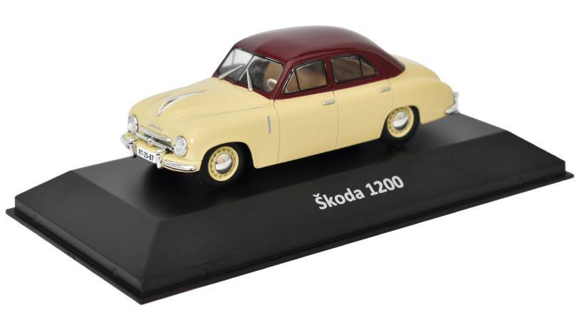 Škoda 1200 sedan 1:43 DeAgostini Kaleidoskop slavných vozů časopis s modelem #1