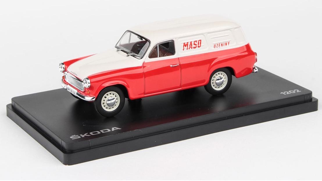 Škoda 1202 Dodávka 1965 Maso Uzeniny 1:43 - Abrex