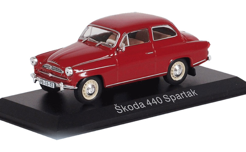 Škoda 440 Spartak 1:43 DeAgostini Kaleidoskop slavných vozů časopis s modelem #2