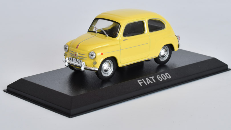 Fiat 600 1:43 - DeAgostini Legendární Automobily minulé éry časopis s modelem#43