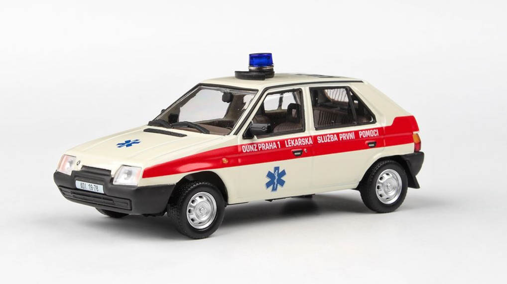 Škoda Favorit 136L OÚNZ Praha 1 1988 1:43 -  Abrex 