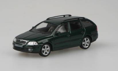 Škoda Octavia Combi 2004 tm. zelená 1:43 - Abrex