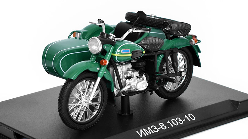 URAL IMZ-8.103-10 motorka 1:24 - MODIMIO Naše Motocykly časopis s modelem #1