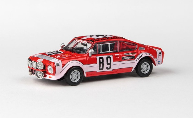 Škoda 200RS (1974) 1:43 - Rallye Šumava 1975 #89 Šedivý - Janeček - Abrex