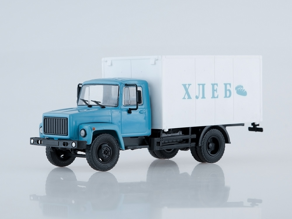 GAZ-3307 chléb 1:43 Naše náklaďáky časopis s modelem