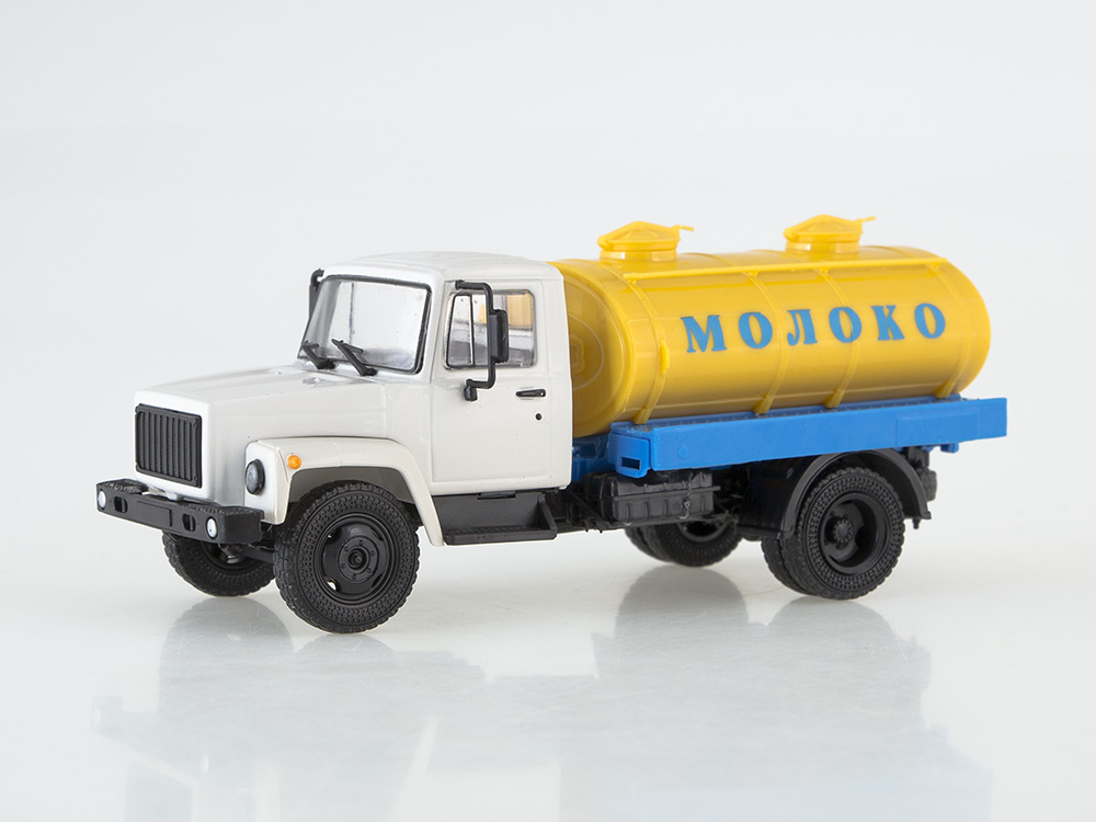 GAZ-3307 mléko 1:43 Naše náklaďáky časopis s modelem